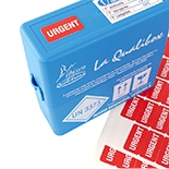 Étiquetage URGENT, une gamme de comsommable comprenant des étiquettes, des autocollants, des cartonnettes,...