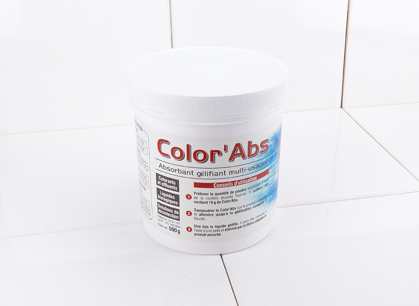 Pot de 500g de Color Abs un absorbant solidifiant haute performance
