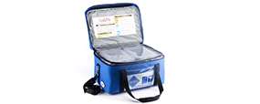 Qualibag SR20, sacoche de transport semi-rigide isotherme, idéal pour le transport froid ou congelé avec plaques et sachets eutectiques