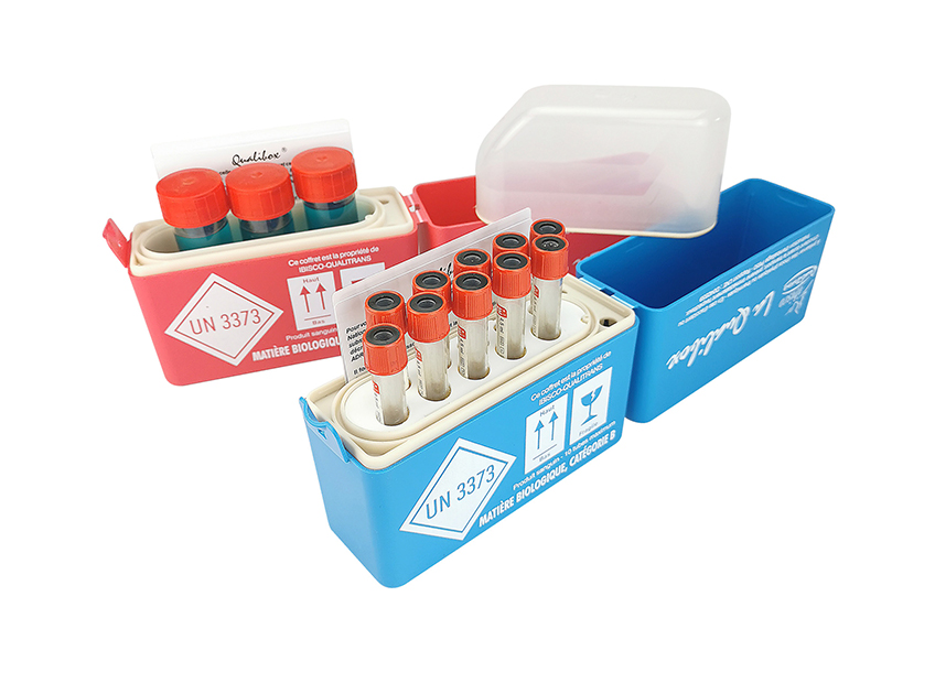 Boîtes pour hématologie ou bactériologie de la gamme Qualibox